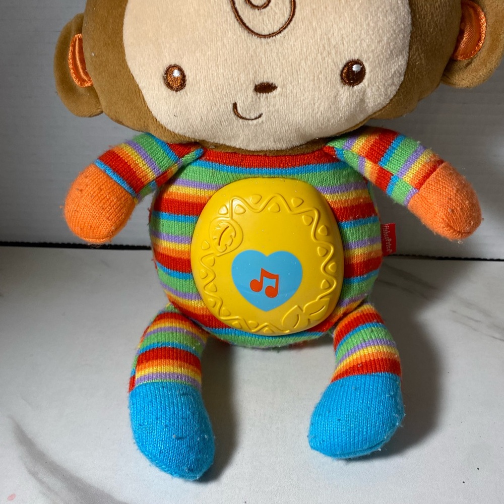 Fisher-Price Brown and Orange Stuffed Animal